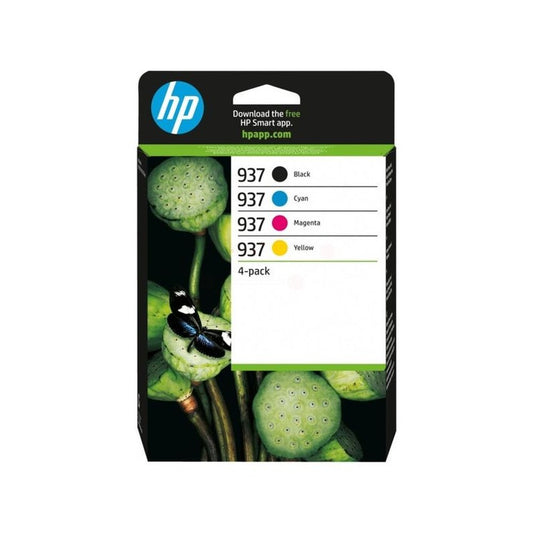Cartouches d'origines HP 6C400NE / 937 - multipack 4 couleurs : noire, cyan, magenta, jaune