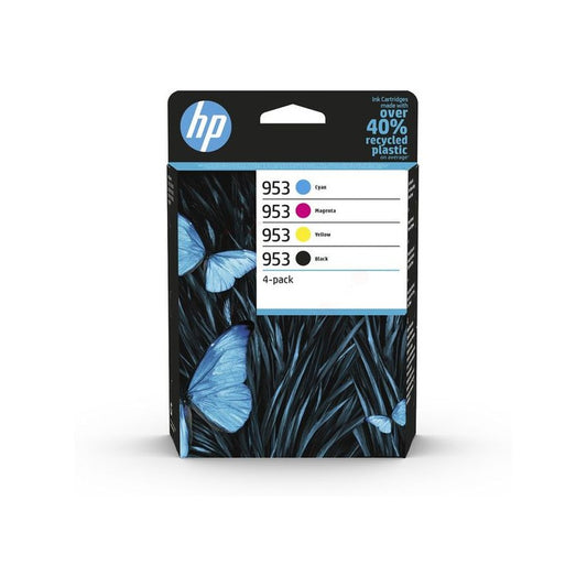 Cartouches d'origines HP 6ZC69AE / 953 - multipack 4 couleurs : noire, cyan, magenta, jaune