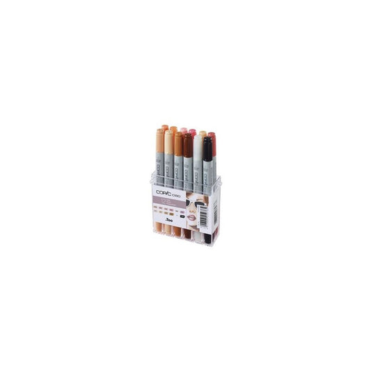 COPIC Marqueur ciao, set de 12 couleurs chair