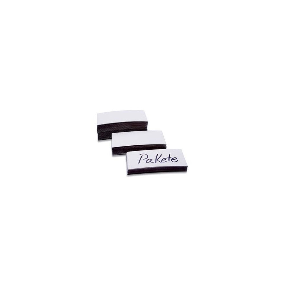 magnetoplan Etiquettes aimantées, 30 x 100 x 0,6 mm, blanc