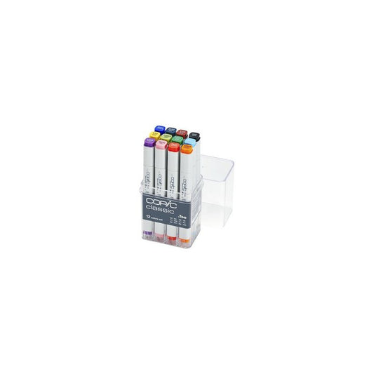 COPIC Marqueur classic, kit de 12 pièces de base