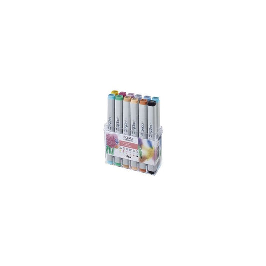 COPIC Marqueur classic, kit de 12 couleurs pastel