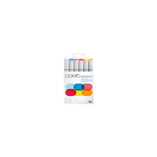 COPIC Marqueur sketch, kit de 6 "Perfect Primaries"