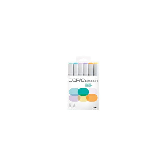 COPIC Marqueur sketch, kit de 6 "Pale Pastels"