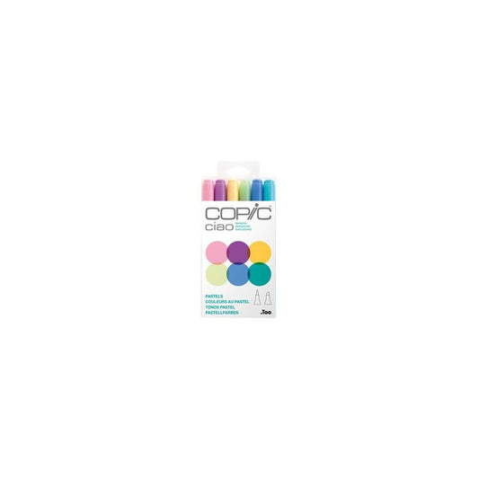COPIC Marqueur ciao, kit de 6 "Pastels"