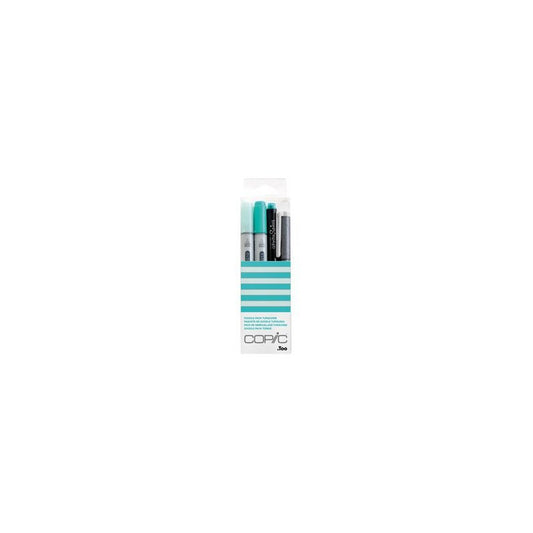COPIC Marqueur ciao, kit de 4 "Doodle Pack Turquoise"