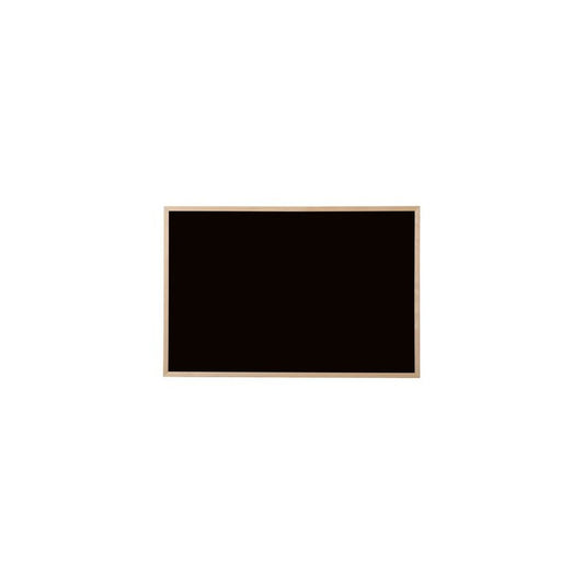 Bi-Office Tableau noir, bois naturel, 400 x 300 mm, noir