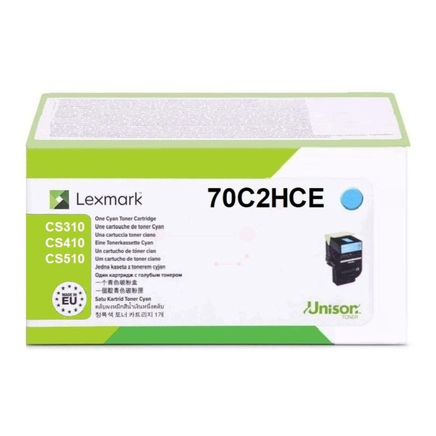 Toner d'origine Lexmark 70C2HCE / 702HC - cyan