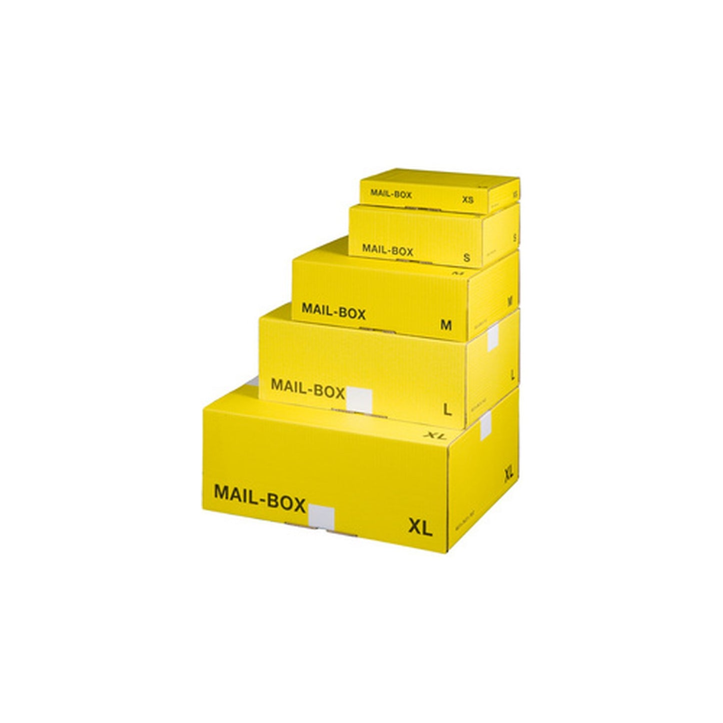 smartboxpro Carton d'expédition MAIL BOX, taille: XS, jaune x20