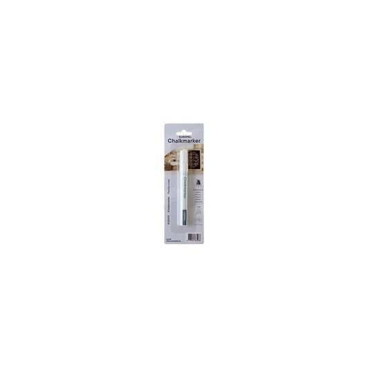 EUROPEL Marqueur craie 6 mm, blister de 1, blanc