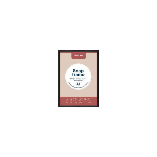 EUROPEL Cadre porte-affiche Premium+, A4, noir
