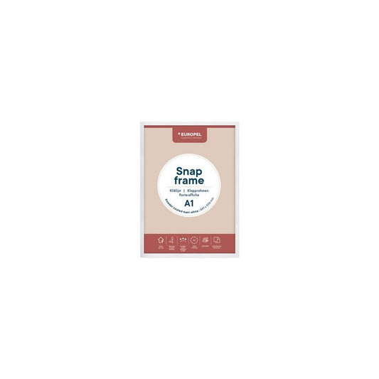 EUROPEL Cadre porte-affiche premium+, A4, blanc
