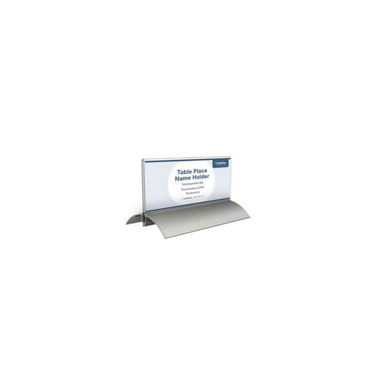 EUROPEL Porte-nom de table, 61 x 150 mm, socle aluminium