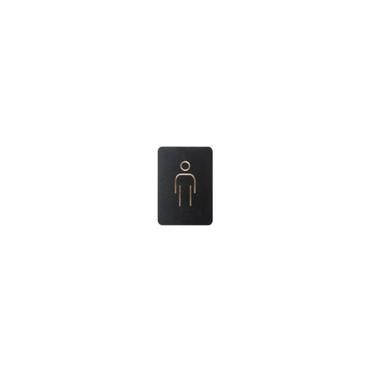 EUROPEL Pictogramme "WC hommes", noir