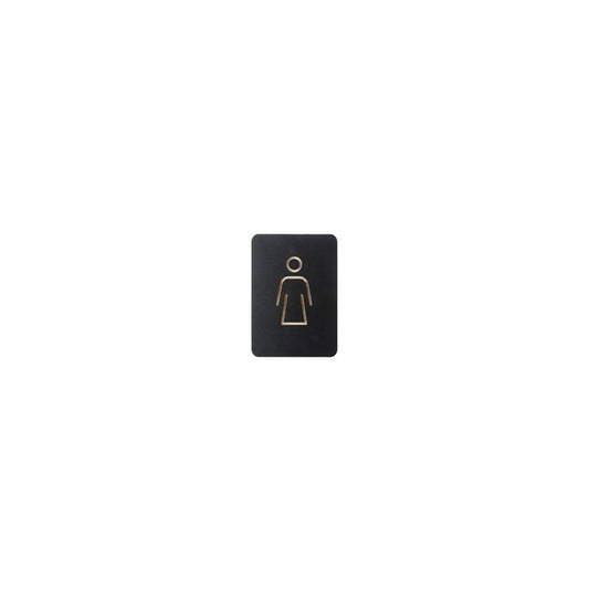 EUROPEL Pictogramme "WC femmes", noir