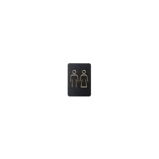 EUROPEL Pictogramme "WC hommes & femmes", noir