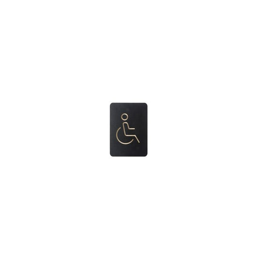 EUROPEL Pictogramme "WC handicapés", noir