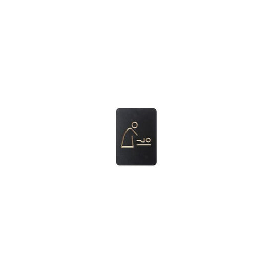 EUROPEL Pictogramme "espace change bébé", noir