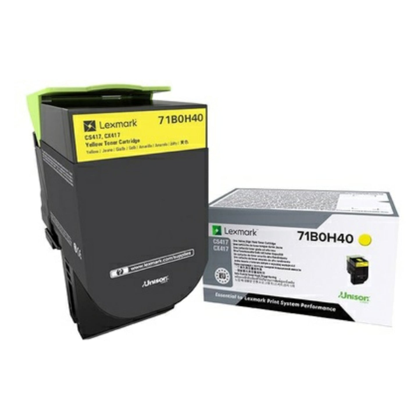 Toner d'origine Lexmark 71B0H40 - jaune