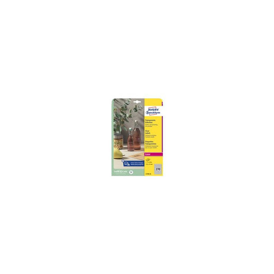 AVERY Zweckform Etiquettes transparentes, 17,8 x 10 mm