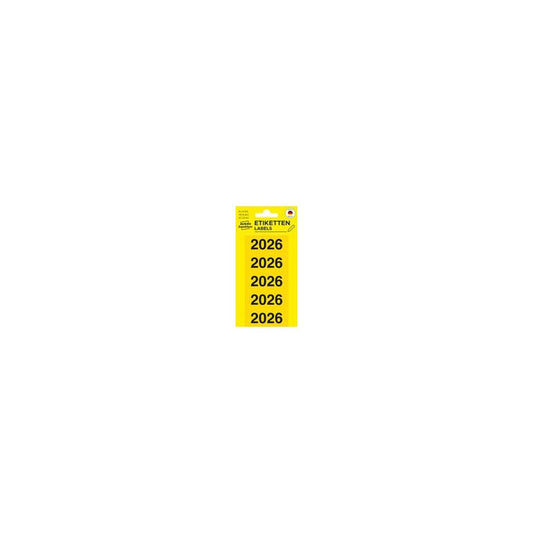 AVERY Zweckform Ordner-Inhaltsschild "2026", 60x26 mm, gelb