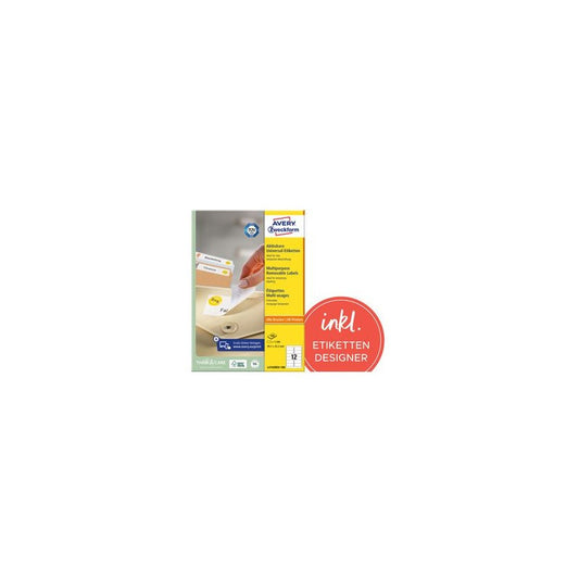 AVERY Zweckform Etiquette universelle, 35,6 x 16,9 mm, blanc
