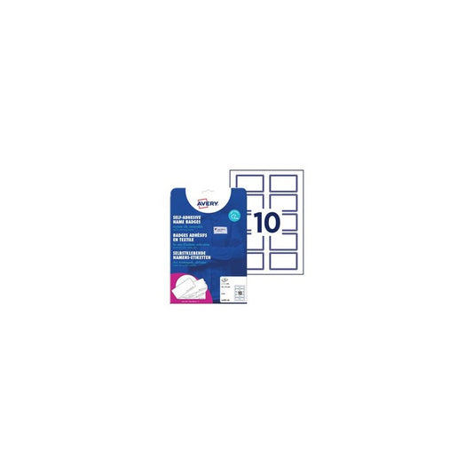 AVERY Zweckform Etiquettes pour badges, 80 x 50 mm, bleu