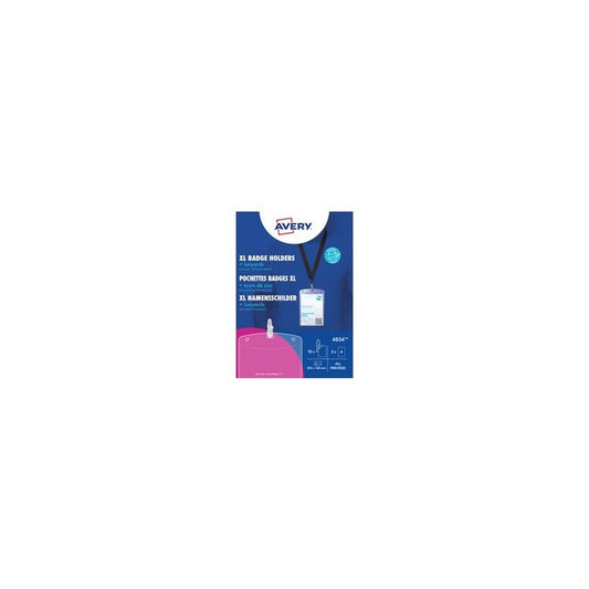 AVERY Pochette badge avec lacet textile, 105 x 148 mm