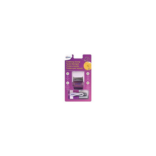 AVERY Kit tampon textile, 3 lignes, blanc