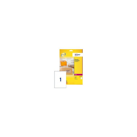 AVERY Etiquette d'expédition, transparent, 99,1 x 67,7 mm