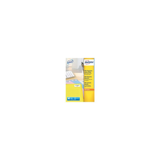AVERY Mini étiquette d'adresse laser, 45,7 x 16,9 mm, blanc