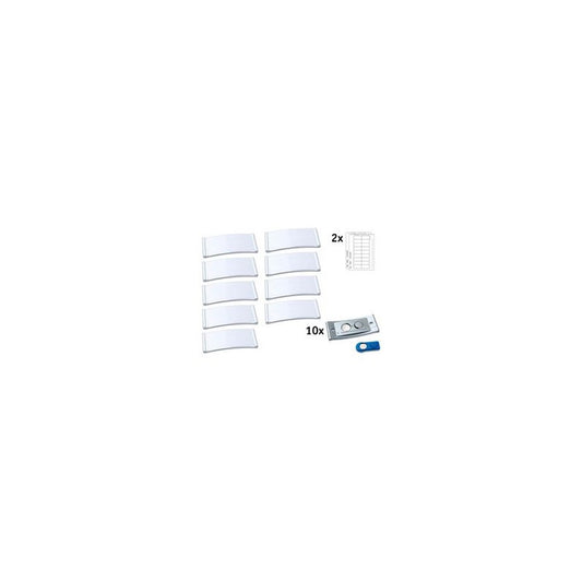 AVERY Zweckform Badge, 70 x 30 mm, set de 10, argent