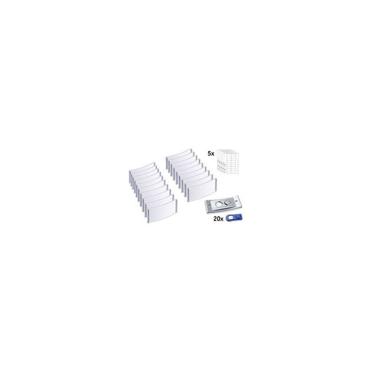 AVERY Zweckform Badge, 70 x 30 mm, set de 20, argent