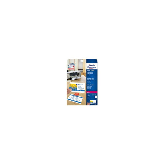 AVERY Zweckform Quick & Clean Cartes de visites, 10 feuilles