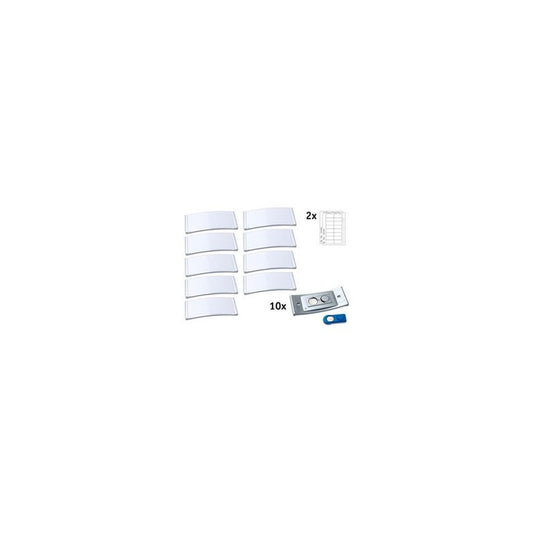 AVERY Zweckform Porte-nom, 80 x 34 mm, set de 10, argent