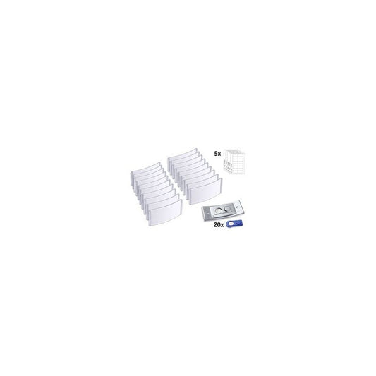 AVERY Zweckform Porte-nom, 80 x 34 mm, set de 20, argent