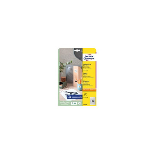 AVERY Zweckform Etiquette pour codes QR, 35 x 35 mm, carré