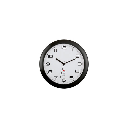ALBA Horloge murale radiopilotée "HORNEWRC N", noir
