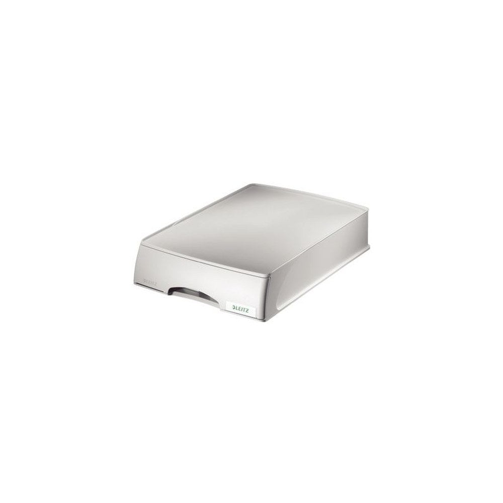 LEITZ Corbeille à courrier-tiroir Plus, format A4, gris