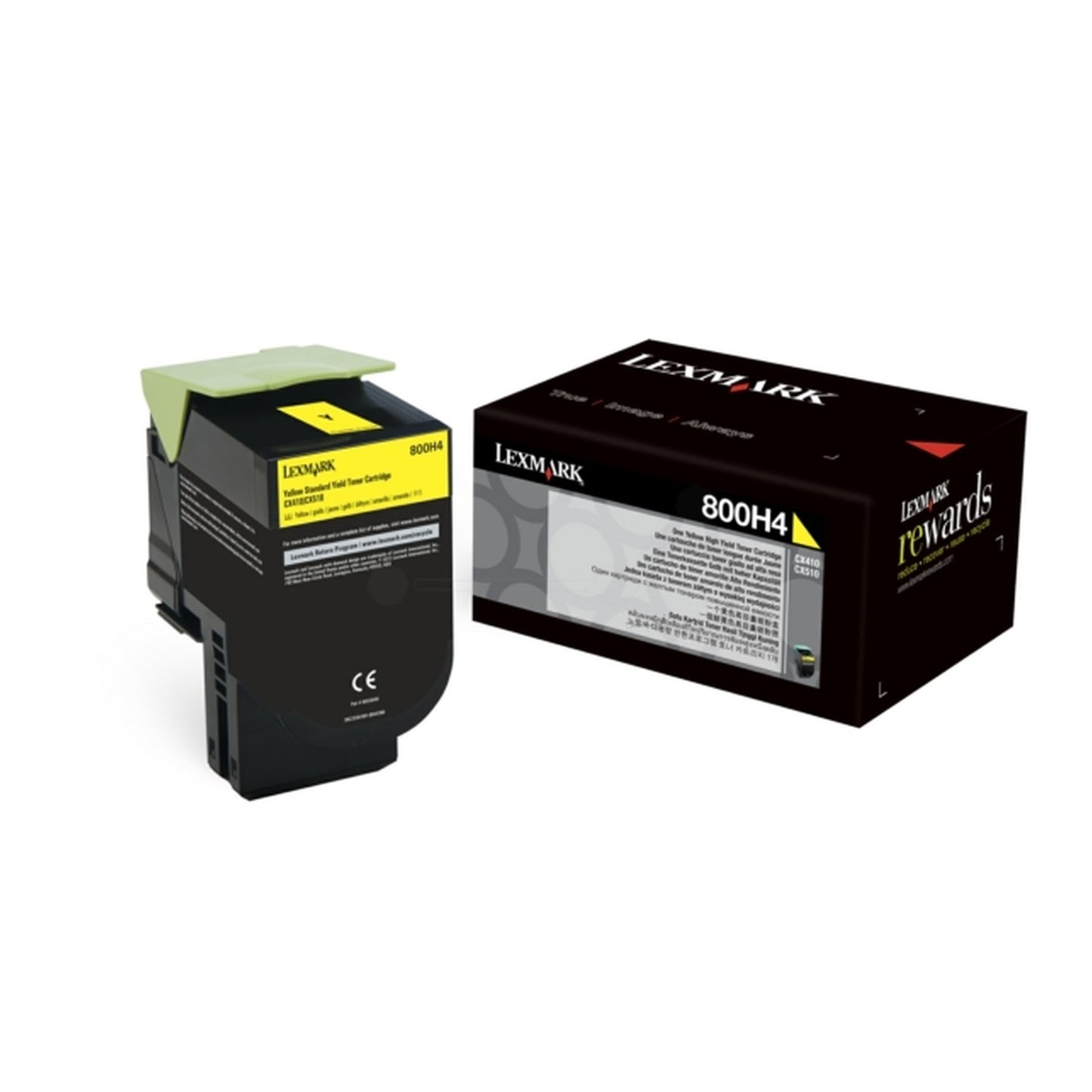 Toner d'origine Lexmark 80C0H40 / 800H4 - jaune