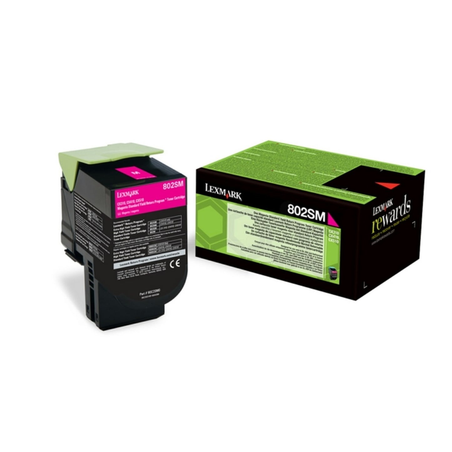 Toner d'origine Lexmark 80C2SME / 802SM - magenta