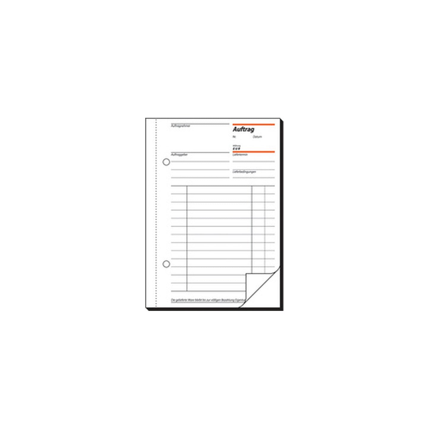 sigel Formularbuch "Auftrag", A5, 2 x 40 Blatt, SD