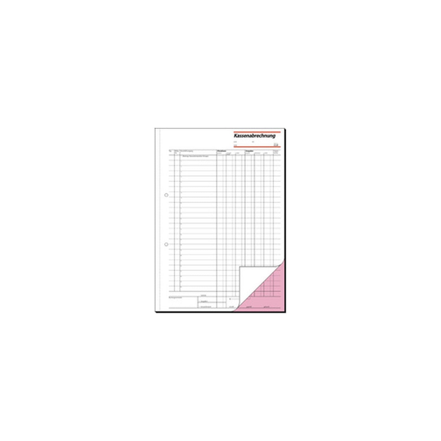 sigel Formularbuch "Kassenabrechnung", A4, 2 x 40 Blatt, SD