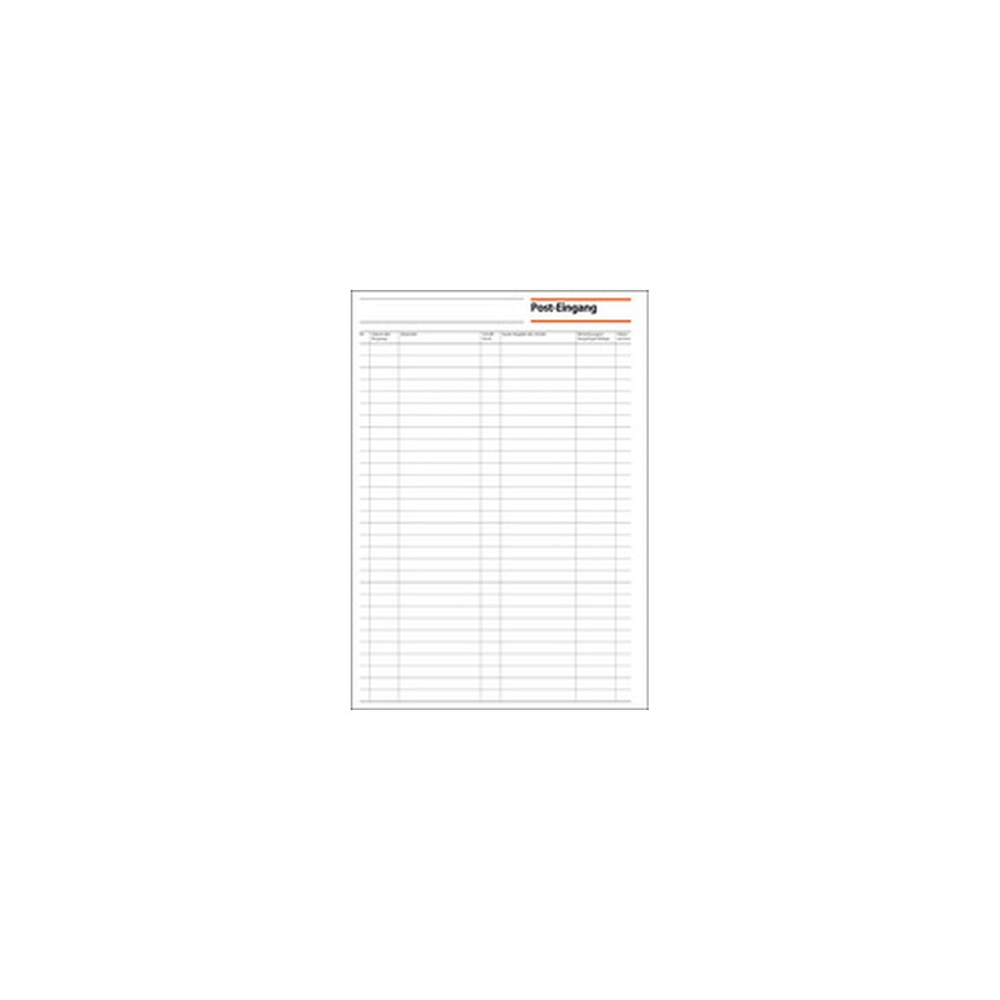sigel Formularbuch "Post-Eingang/Post-Ausgang", A4, 50 Blatt
