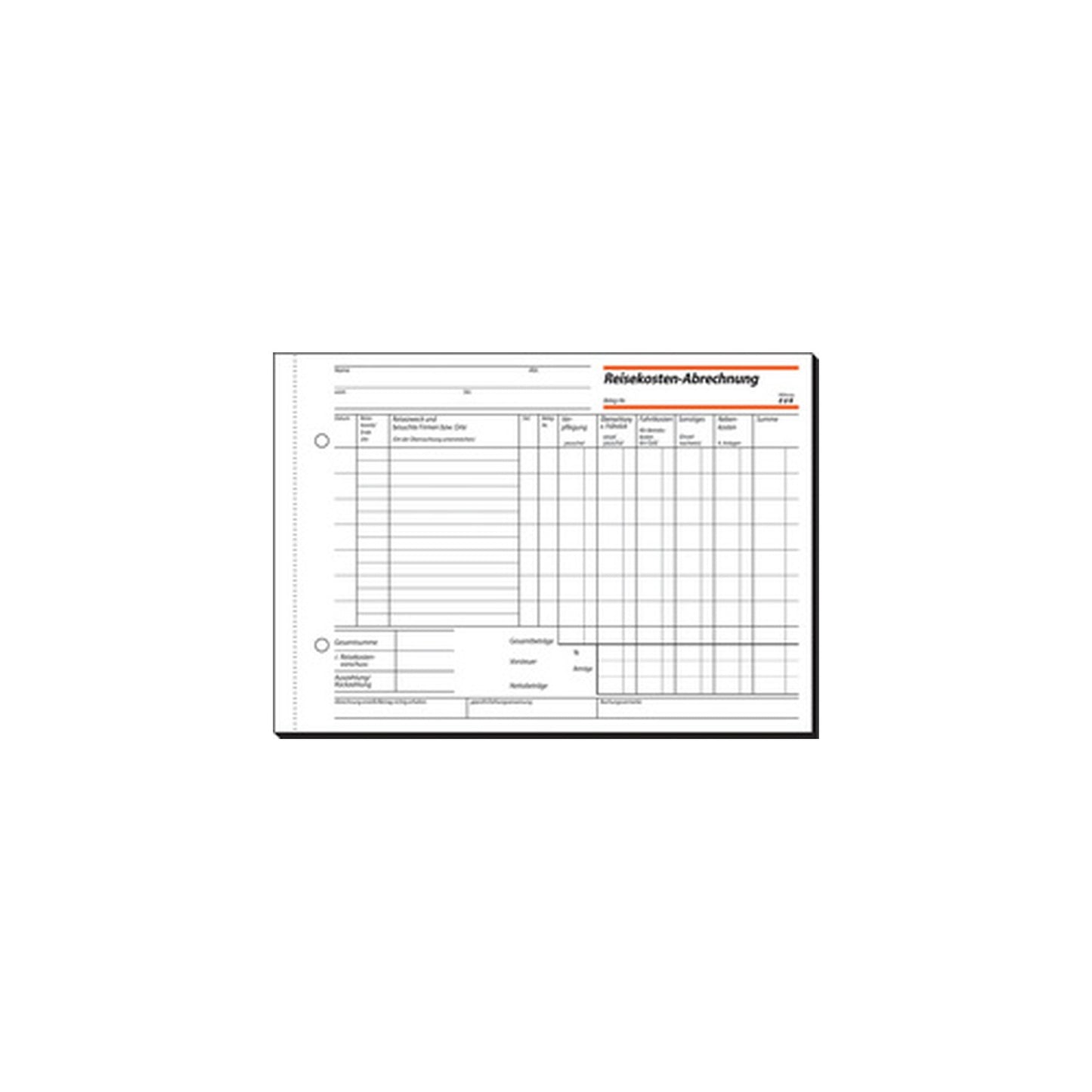 sigel Formularbuch "Reisekostenabrechnung", A5 quer