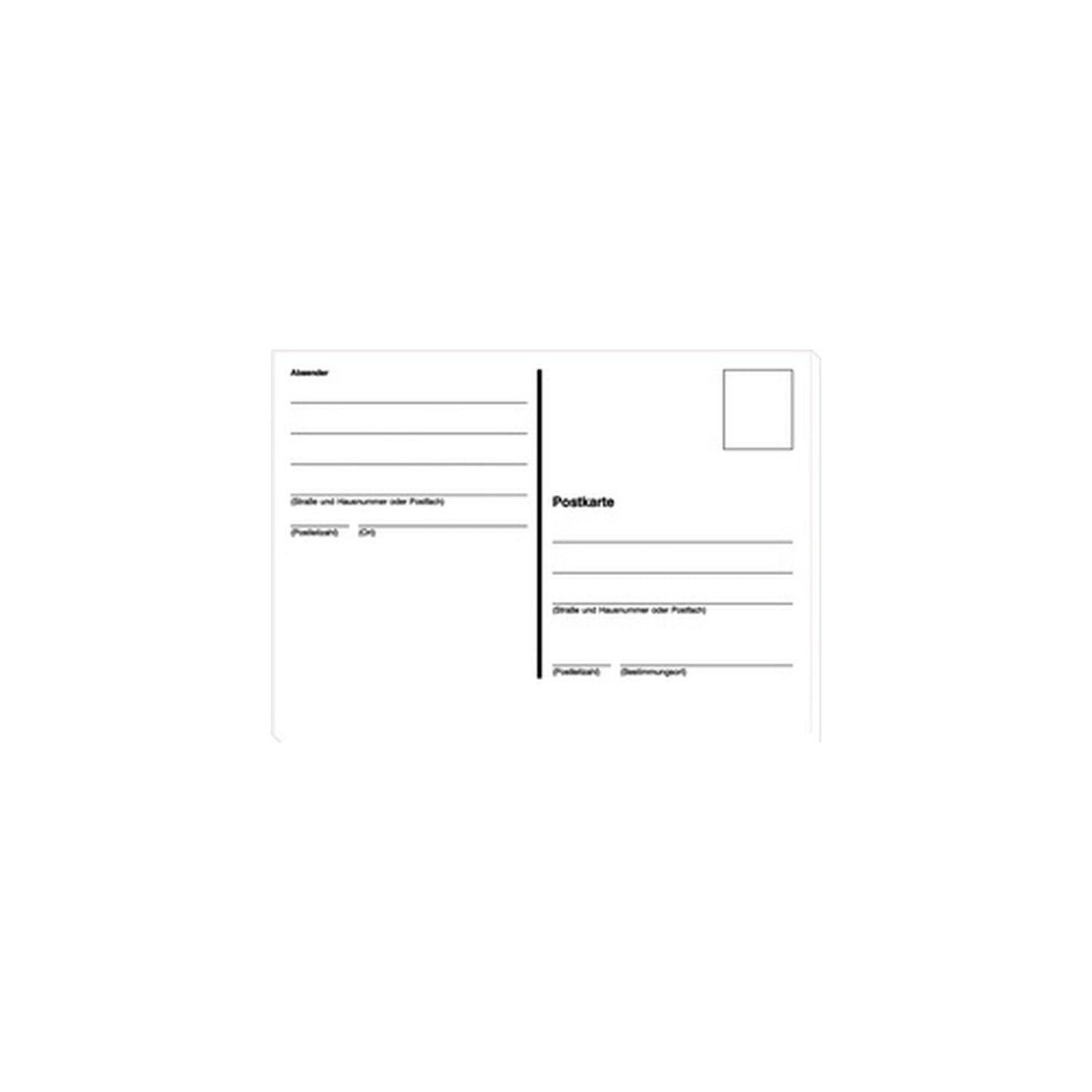sigel Vordruck "Postkarten", A6 quer, 10 Blatt, im Heft