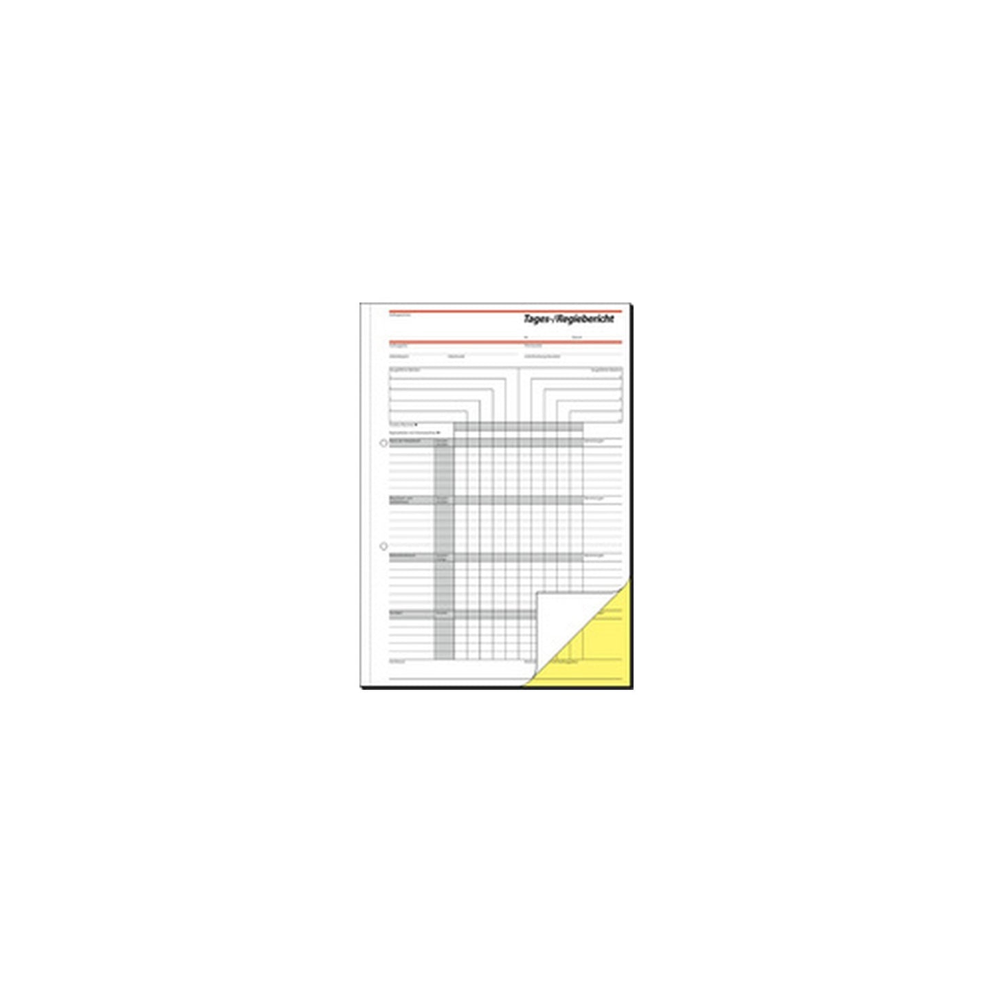 sigel Formularbuch "Tages-/Regiebericht", A4, 2 x 40 Blatt
