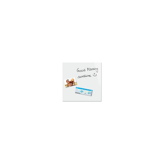 Be!Board Tableau magnétique en verre (L)450x(H)450 mm, blanc