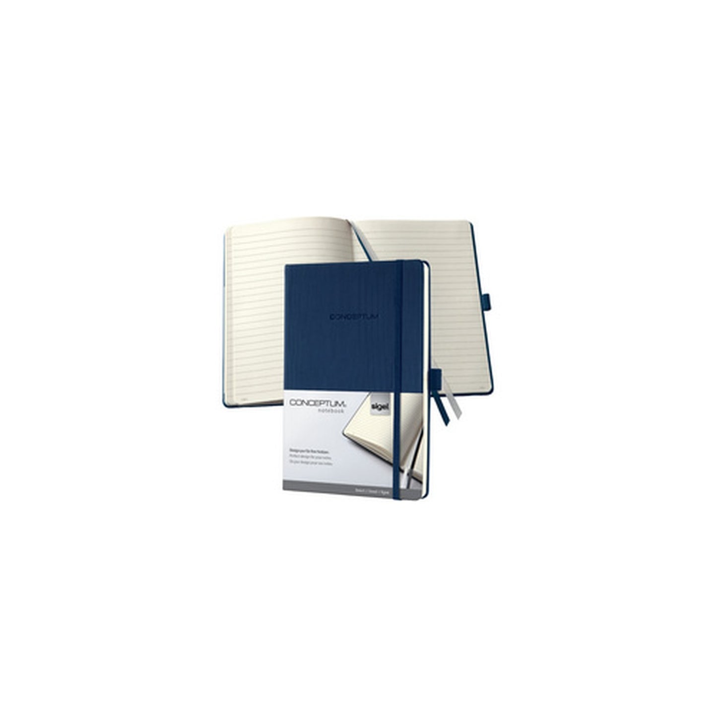 sigel Carnet de notes Conceptum, A5, ligné, bleu