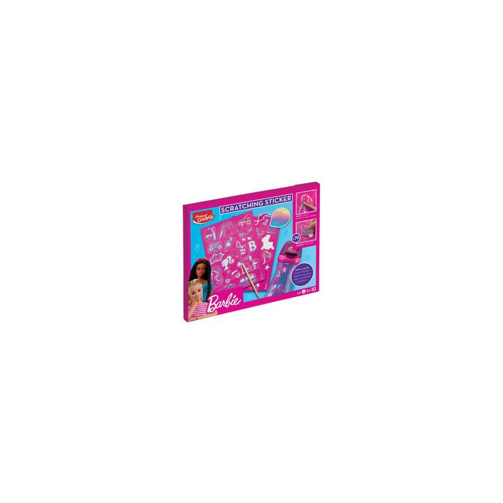 Maped Creativ Sticker à gratter SCRATCHING STICKER Barbie
